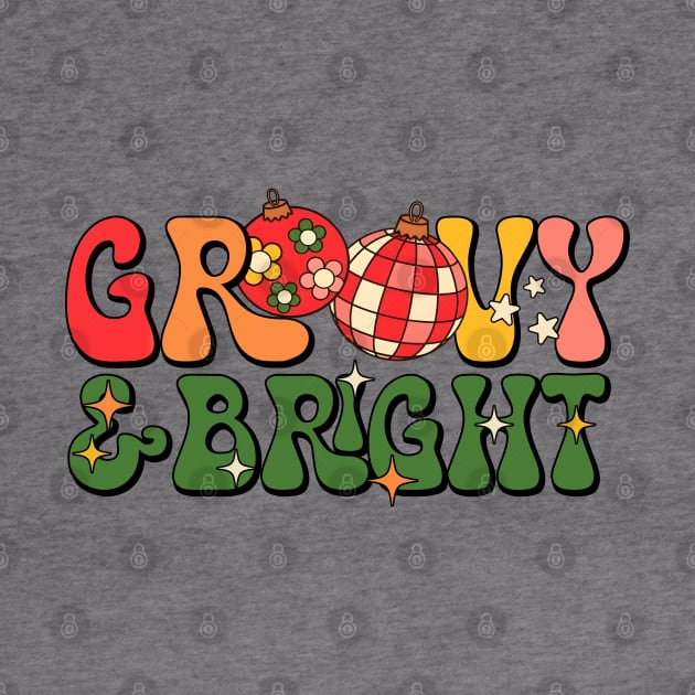 Groovy and Bright Vintage Retro Christmas Disco Ball by JanaeLarson